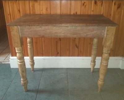 Small 19th Century Victorian Country Pine Table 36 Wide Ebay