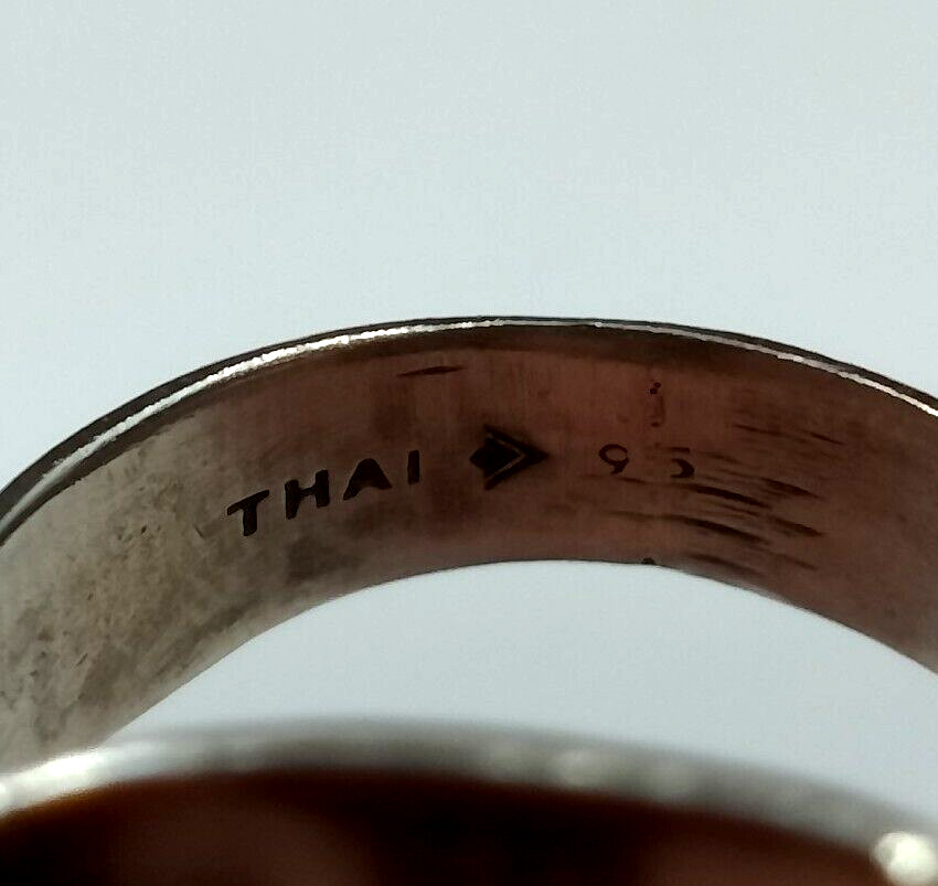 Unique Tall Silpada Hammered Rectangle Ring Size … - image 4