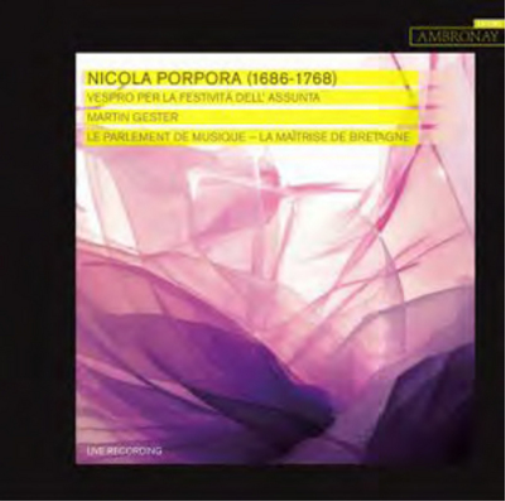 Nicola Porpora Nicola Porpora: Vespro Per La Festività Dell'assunta (CD)