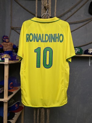ブラジル代表 RONALDINHO 10番 ユニ　XLサイズ ブラジル代表 RONALDINHO 10番 ユニ XLサイズ - メルカリ ブラジル代表