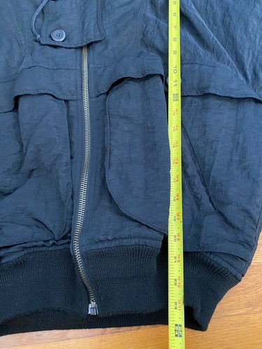 Vintage Benetton Black Hooded Winter Jacket Size 44 Made in Italy - Picture 10 of 11