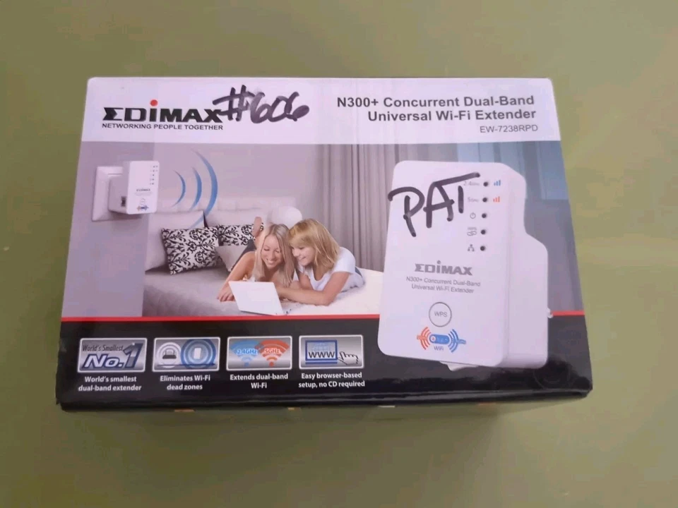 Edimax Dual Band 2.4Ghz 5Ghz Wireless Extender Plug  N300 EW-7238RPD - UNTESTED - Image 4 of 4