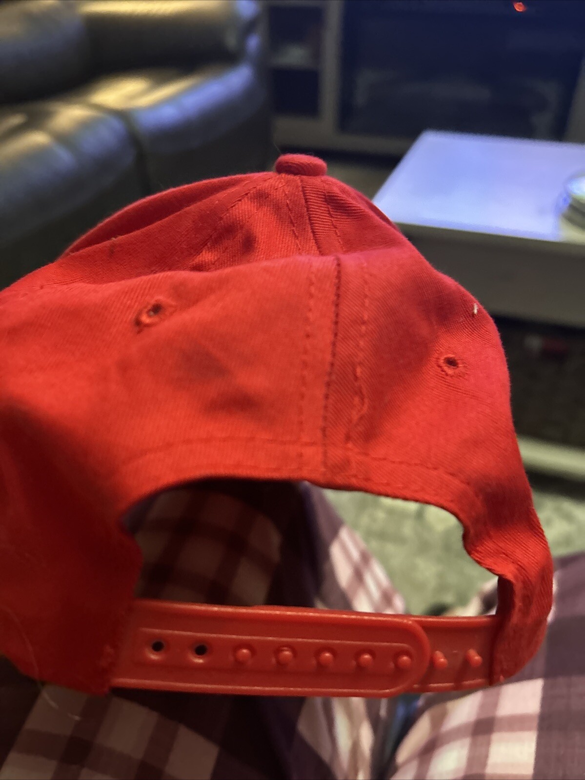 Red Firestone Baseball Cap Hat Printed Adjustable… - image 2