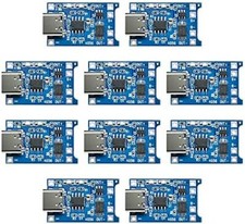 10pcs TP4056 Type-C USB 5V 1A 18650 Lithium Battery Charging & Protection DW01A