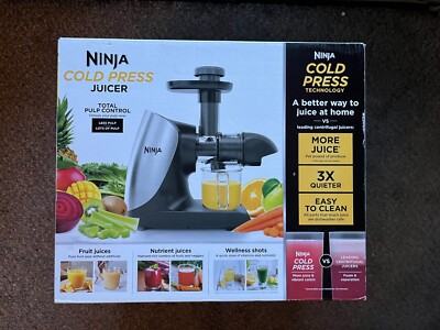 Ninja JC100 Cold Press Juicer Pro Powerful Slow Juicer with Total Pulp Control