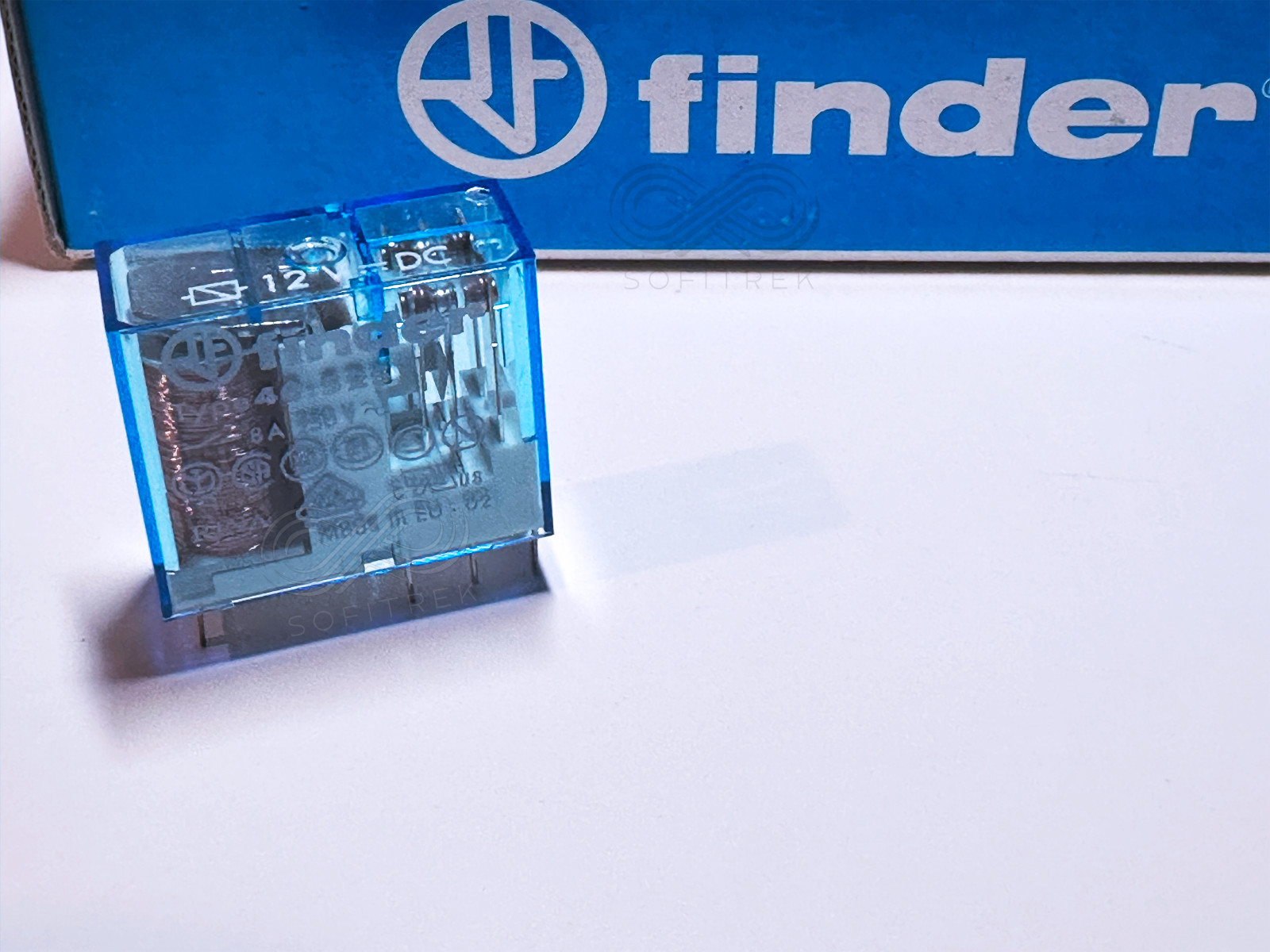 40.52.7.012.0000 Finder Power Relay 12VDC DPDT 8A 250VAC 8-Pin 40.52 Type