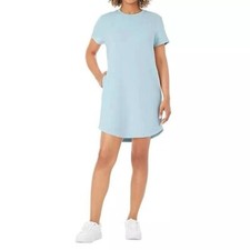 MM Light Blue Dress with Pockets Casual Sandwashed Everyday Wear Size XL /#5364