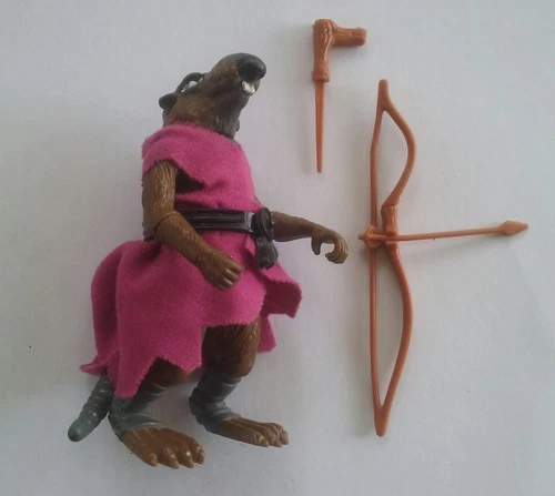 Vintage 1988 TMNT Teenage Mutant Ninja Turtles Splinter Hard Head w/ accessories