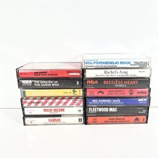 13 Mixed Lot Cassette Tape 70  s 80  s 90  s MusicKansas Air Supply Willie Nelson