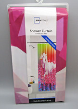 MAINSTAYS Glitter Unicorn Chlorine-Free PEVA Shower Curtain 70 x 72 Inch