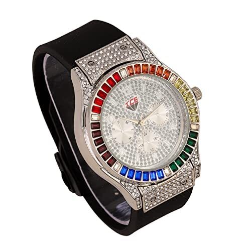 Reloj individual o combinado para hombre Charles Raymond con juego de pulseras y esfera arco iris. - Imagen 30 de 84