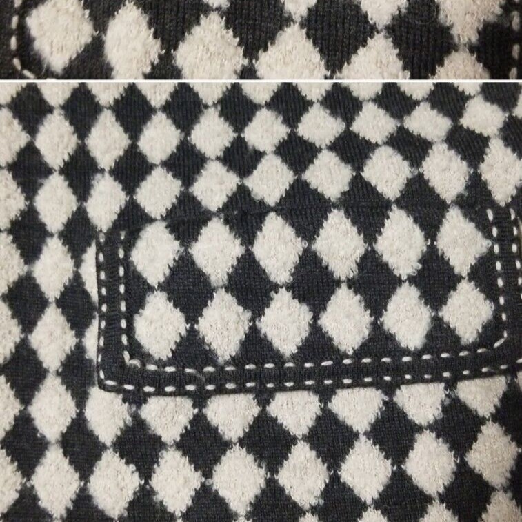 Pendleton Houndstooth petite size large full zip.… - image 3