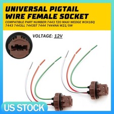 Universal Pigtail Wire Female Socket 7443 Lig...
