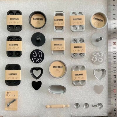 12pcs/set 1:6 Dollhouse miniature mini simulation Bakeware/bjdob11blythe DIY toy