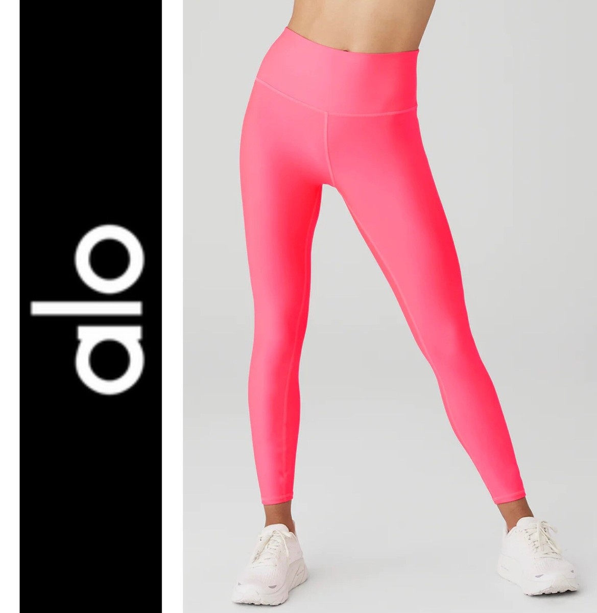 NWT💕ALO 7/8 High-Waist Airlift Legging in Fluorescent Pink Coral