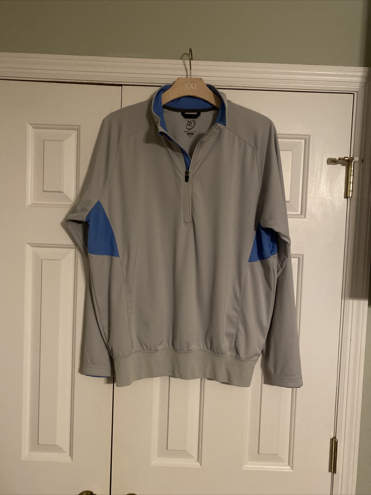 Zero Restriction Windstopper Gray Pullover Mens S… - image 1