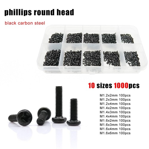 1000pcs/box Micro Small Screw Set for Toy Car Electronic Products Glasses Phone - Picture 7 of 10