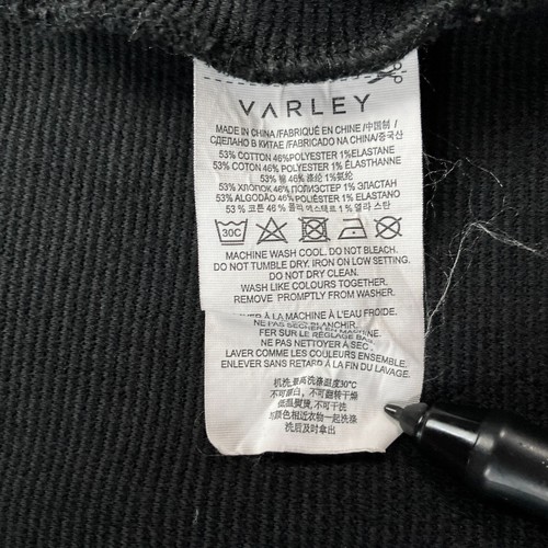 Varley Jacket Womens Medium Black Bloomwood Ottoman Ribbed Athleisure Casual - Picture 8 of 16