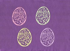 HAPPY EASTER EGG die cuts scrapbook cards