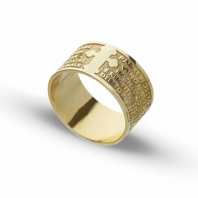 Collana In Oro Giallo 18k Con Croce E Preghiera Del Padre Nostro - Catena Veneta 45cm