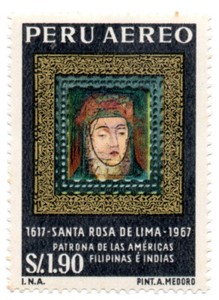 Saint Rose of Lima 1617-1967, paint by A Medoro, $1.90, Perú 67, accept offers 1
