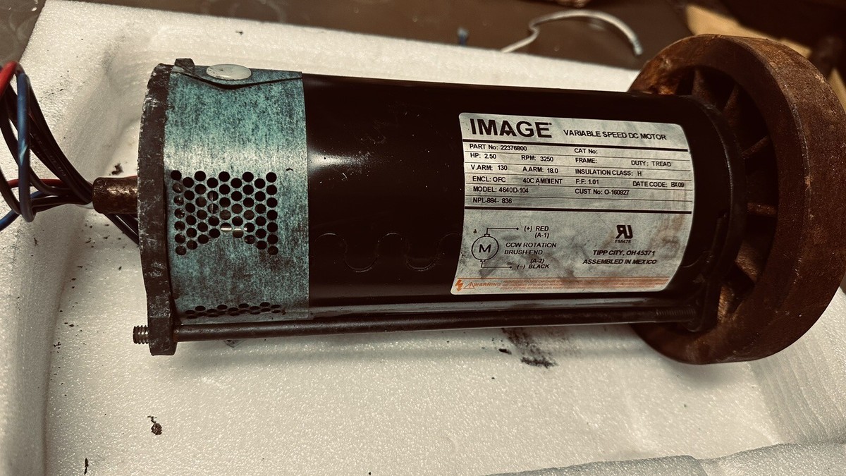 Proform Reebok NordicTrack Image Treadmill DC Drive Motor With Flywheel  172833