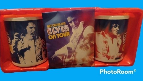 Elvis Presley - Tassen-Set "Elvis on Tour" - 2 Tassen und 1 heißer Kakao