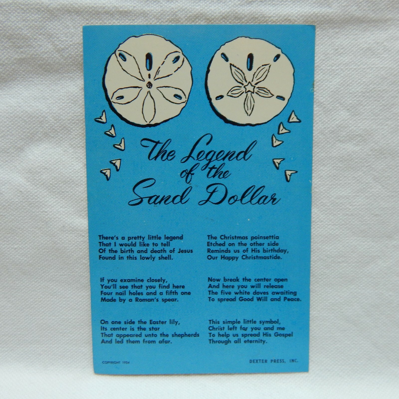POSTCARD, THE LEGEND OF THE SAND DOLLAR eBay