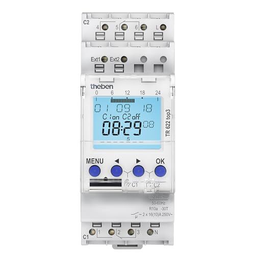 Theben 6220130 TR 622 top3 I Horloge programmable Digitale I Programme hebdomada