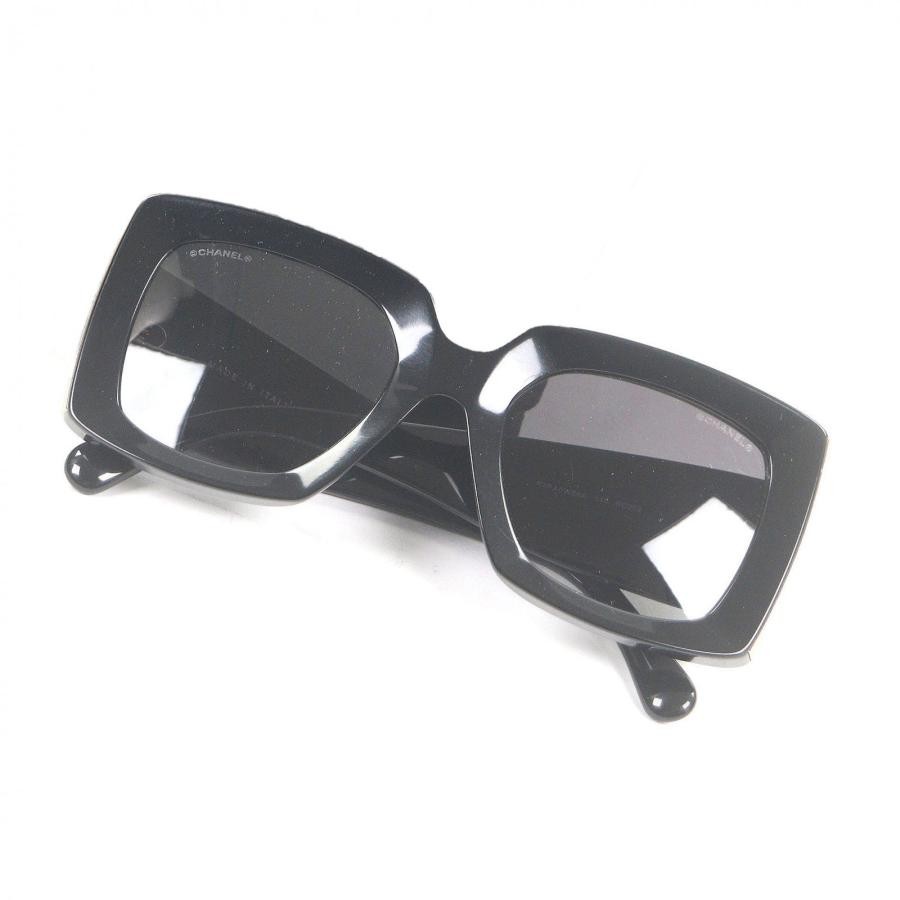 Chanel A71377 Coco Mark Rectangle Sunglasses Blac… - image 1