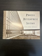 Vintage General Motors GM Process Development Facilities & Service Booklet