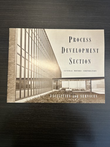 Vintage General Motors GM Process Development Facilities & Service Booklet