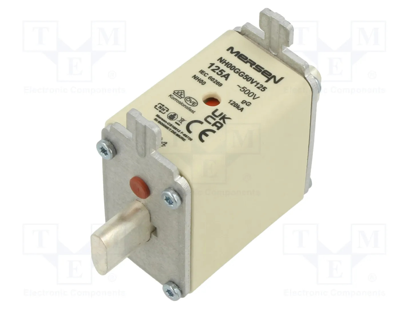VE 3X Mersen NH Fuse Link NH00GG50V125 R201863C 1B765 125A - Image 4