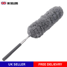 Extendable Feather Duster Telescopic Dust Brush Long Reach Handle UK