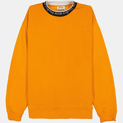 ACNE STUDIOS Orange Jacquard Logo Pullover Größe L / Größe L / Herren / Oran...