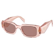 Prada PR 17WS 19Q10D Transparent Peach Plasti...