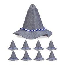 Seppelhut Faschingshut Karneval Hut Almhut Trachtenhut Filzhut Kostümhut 9er Set
