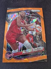 2025 Panini Prizm WNBA ALIYAH BOSTON #75 Orange ICE PRIZM FEVER 