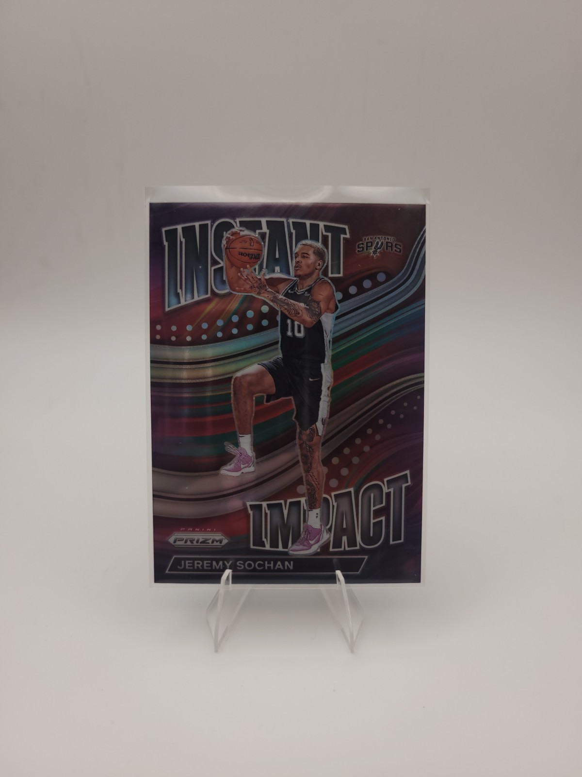 Jeremy Sochan Rookie 2022-23 Panini Prizm - Instant Impact #24 (RC) Spurs