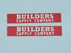 BUILDERS SUPPLY COMPANY resto labels pair for Matchbox Lesney 11d Scaffold Truck