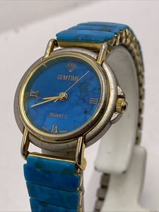 ラピスラズリGEM TIME クォーツ 腕時計 稼働美品 ラピスラズリGEM TIME クォーツ 腕時計 稼働美品 ラピスラズリGEM TIME