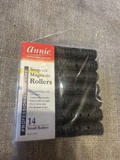 ANNIE #1234 14 Count Small SNAP ON MAGNETIC ROLLERS 1/2”  Professional Hair Care