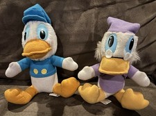 Disney SCROOGE  DONALD Vintage 1980s Mickey  s Christmas Carol Plush Toy LOOK   