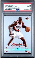 2006 Fleer Ultra Zach Randolph 99/100 Platinum Medallion PSA 9 POP 1