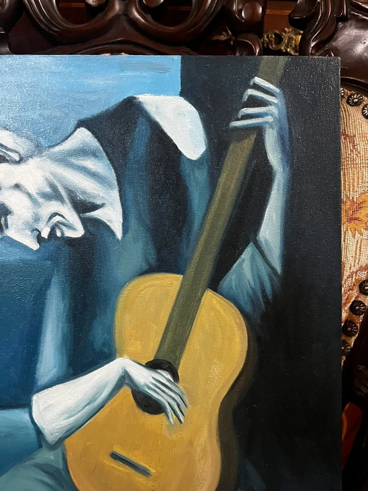 Pablo Picasso - Increíble pintura al óleo - Estampada - Firmada - A1 Foto 3 de 4