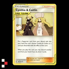 Cynthia & Caitlin 189/236 Pokemon Cosmic Eclipse