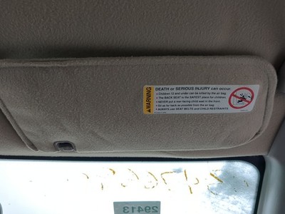 1999 Saturn Sl2 Passenger Sun Visor Mirror Right Sunvisor EPISJ