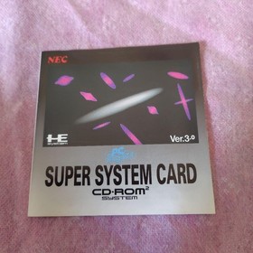 PC Engine Super System Card Ver.3.0 HuCARD CD-ROM&sup2; NEC Tested Japan Working 25
