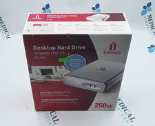 Disco rigido desktop Iomega PC/MAC 250 GB alta velocità USB 2.0 mai aperto