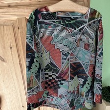 DORIS STREICH Tunika/Shirt Gr. 48 grafisch me...